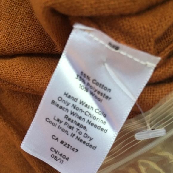 Talbots S rust cardigan wool blend - Picture 3 of 5